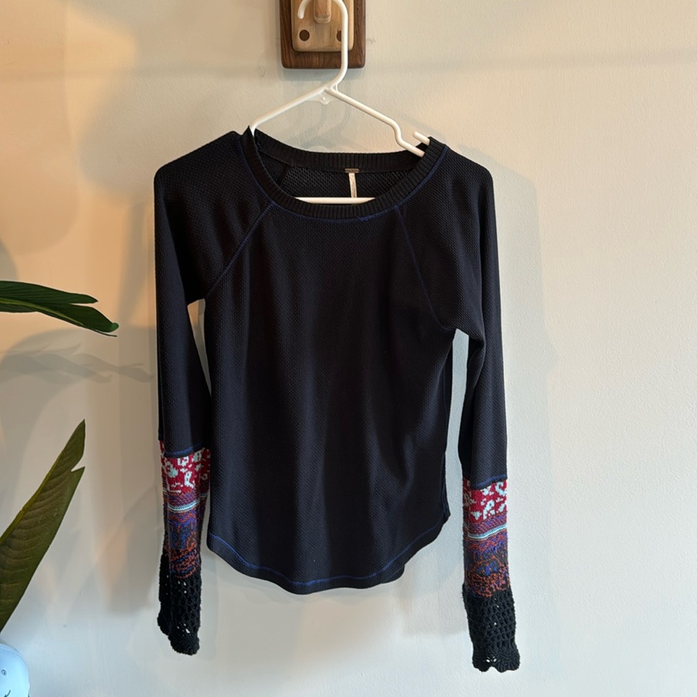 Free people knitted long sleeve top